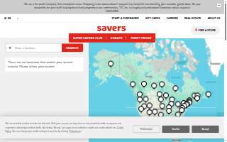 Thrift store chain website