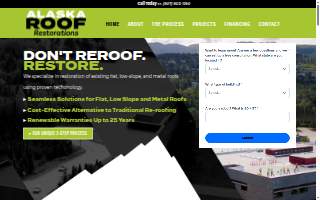 Alaska Roof Restorations of Atka website
