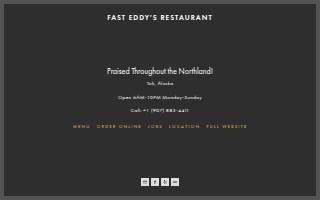 Fast Eddy's Restaurant website
