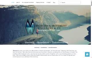 Medicine by Movement Wellness and PT website