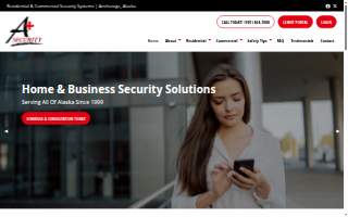 A Plus Security LLC website