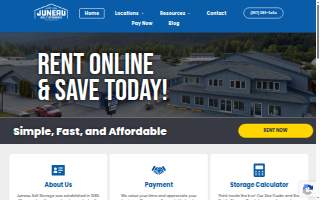 Juneau Self Storage - Lemon Creek of Auke Bay website