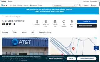 AT&T Store of Badger website