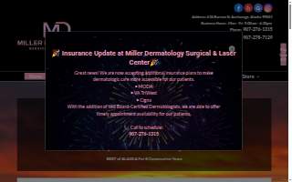 Miller Dermatology Surgical & Laser Center website