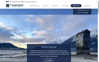 Norton Gregory Cornerstone Home Lending of Galena website
