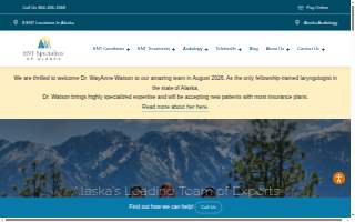 Geneva Woods Ear, Nose, and Throat Specialists of Anvik website