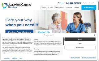 All Ways Caring HomeCare of Bettles Field website