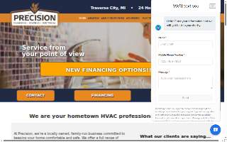 Precision Plumbing & Heating LLC of Bettles Field website