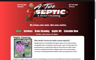 A2 Septic Pumping and Drain Cleaning of Big Lake website