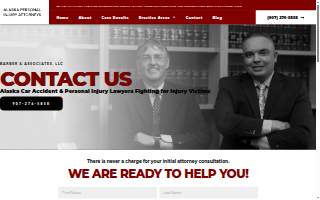 Barber & Associates, LLC - Car Accident & Personal Injury Attorney Wasilla AK website