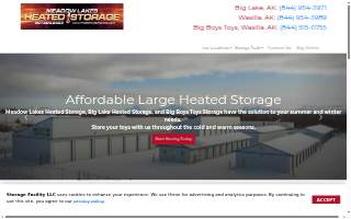Big Lake Heated Storage website