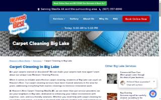 Heaven's Best Carpet Cleaning Wasilla AK website