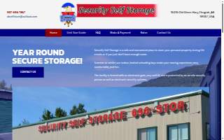Security Self Storage website