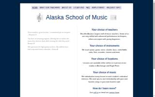 Alaska School of Music website
