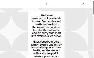 Back Woods Coffee website
