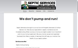 Septic system service website