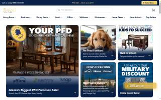 Bailey's Furniture website