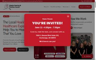 Alaska Hearing & Tinnitus Center of Eek website