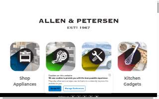 Allen & Petersen Cooking & Appliance Center of Chicken website