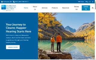 Fairbanks Hearing & Balance Center website