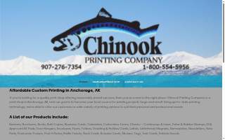 Chinook Printing Co website