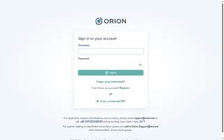 Orion Education & Training - Winfield website
