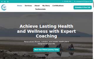 Changing Tides Fitness and Nutrition Coaching website