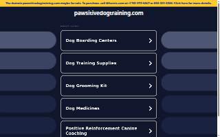 Pawsitive Dog Training of Chitina website
