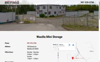 Wasilla Mini Storage of Chitina website