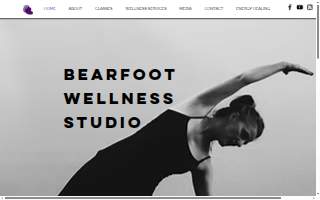 Bearfoot Wellness Studio website