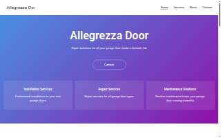 Allegrezza Door Co of Circle website