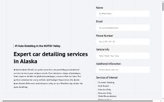 Arctic Auto Detail of Clarks Point website