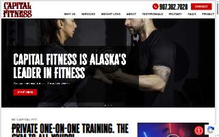Capital Fitness of Clarks Point website