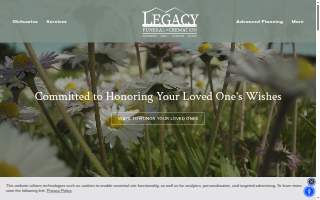 Kehl's Legacy Funeral Home of Chicken website