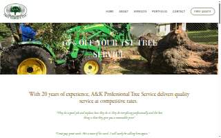 AK Tree Service LLC website
