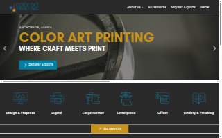 Color Art Printing Co website