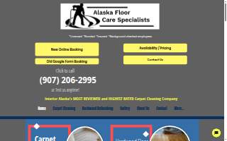 Alaska Floor Care Specialists of College website