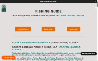 Cooper Landing Fishing Guide website