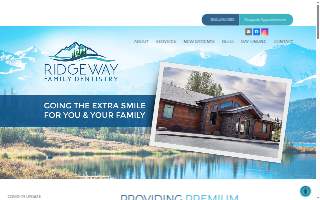 Ridgeway Family Dentistry of Cooper Landing website