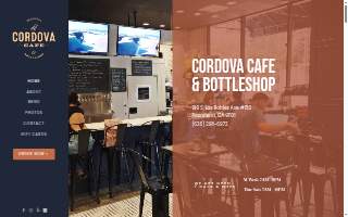 Cordova Cafe website