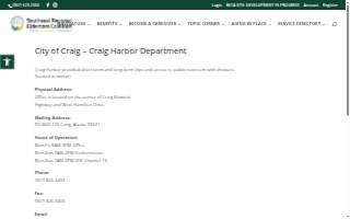 Craig City Harbormaster website