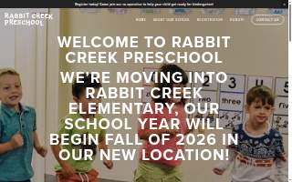 Rabbit Creek Preschool of Crooked Creek website