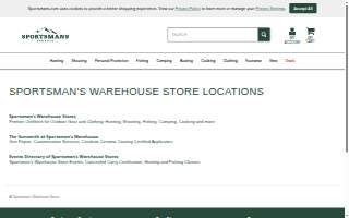 Sportsman's Warehouse of Crooked Creek website