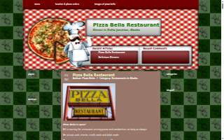 Pizza Bella Restaurant website