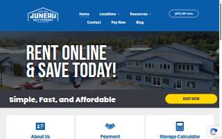 Juneau Self Storage - Lemon Creek website