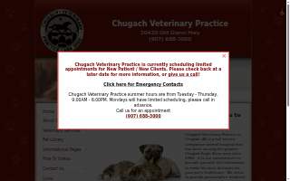 Chugach Veterinary Practice of Eagle website