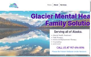 Glacier Mental and Family Health Solutions website