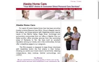 Alaska Home Care Inc of Eagle River website