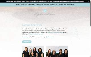 Alyeska Aesthetics Eagle River website
