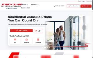 Speedy Glass of Eagle website